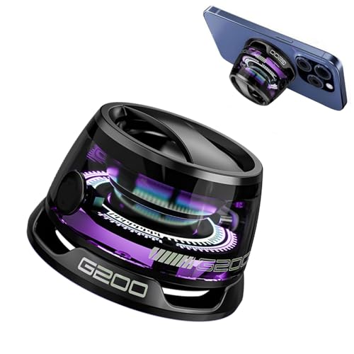 Image of 2 Pcs G200 Magnetic Bluetooth Speaker,Multifunctional Portable Mini Speaker with Multi RGB Color Light Show-3D Surround Sound Effect,Christmas Birthday Gifts