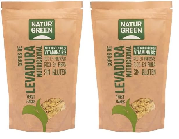 NaturGreen Copos de Levadura Nutricional, 150g (Paquete de 2)