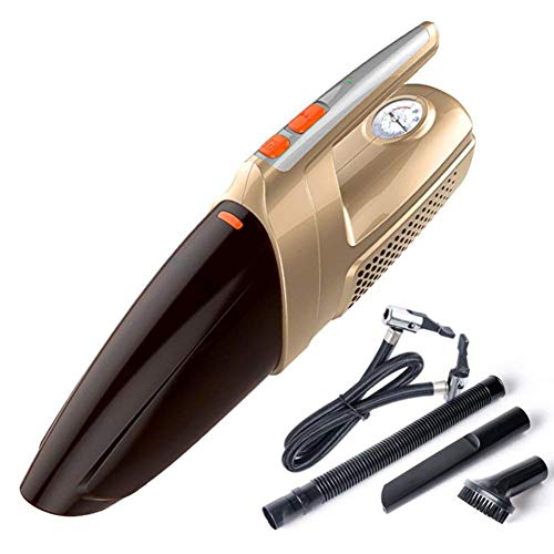 Schnurloser Staubsauger Tragbarer tragbarer Handstaubsauger Reifen Aufblasbarer Pumpwet und Drydc 12V 80W Mit 45 m Netzkabel