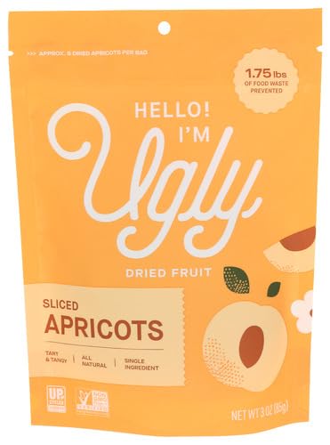 Hello Im Ugly Apricots Dried and Sliced 3 oz (Pack of 12)