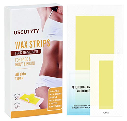 Wax Strips Hair Removal Wax Kit for Full Body Face Bikini,All Skin Typs