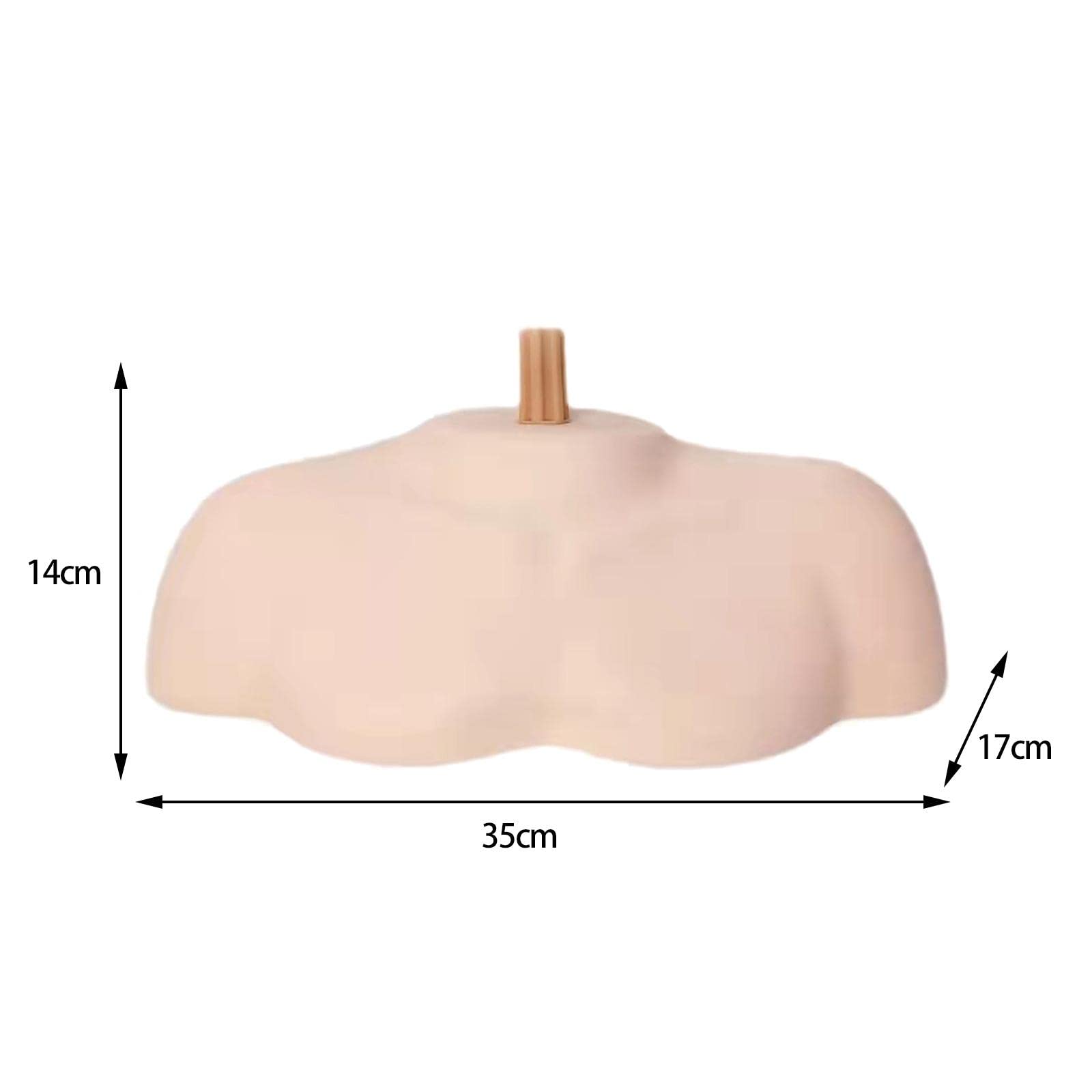 Generic Testa di Manichino per Cosmetologia, Modello a Spalla, Supporto per Testa di Manichino, Morbido, Professionale per La Pratica Del Trucco, Parrucchieri, S