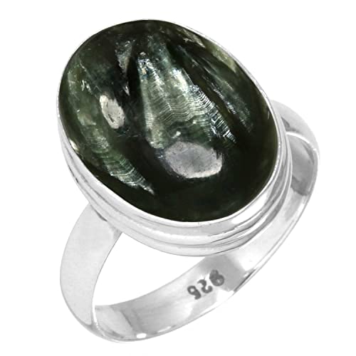 Bague grenat ovale et argent massif fait main pour femme