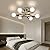 XINGSIYUELYX 6-Light Chrome Sputnik Ceiling Light Fixture,Semi Flush Mount Ceiling Light,Modern Close to Ceiling Light,Chandelier Light Fixture Ceiling for Living Room Dining Room Foyer,E26 Socket