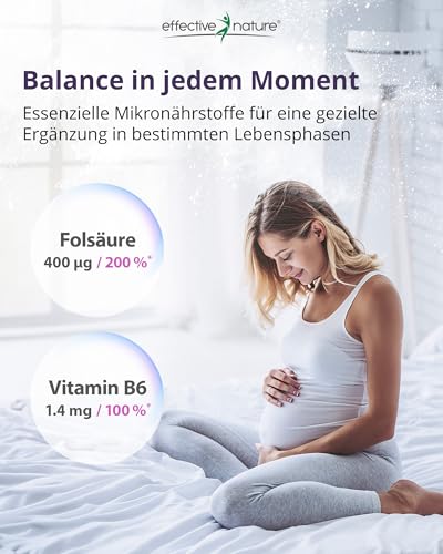 effective nature Inositol Pulver 180 g - Myo & D-Chiro im Optimalen Verhältnis - Mit 400 µg Folsäure & 1,4 mg Vitamin B6 pro Tagesdosis - Vegan