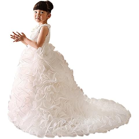 Lito Angels Ivory Ruffle Wedding Dress Cover