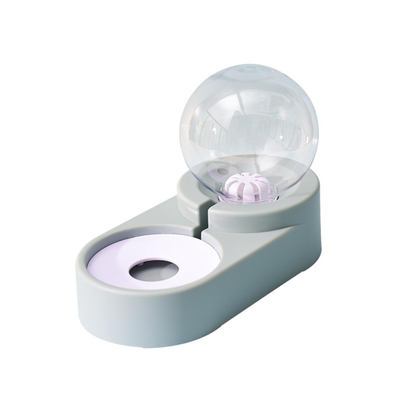 Toyvian Stainless Steel Pet Water Fountain Double Bowl Auto Water Feeder Pet Supplies