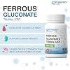 Puregen Labs Ferrous Gluconate 324 mg [High Potency] Iron Supplement, Gentle on Stomach - 100 Tablets