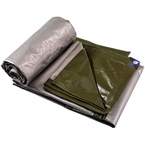 Preisvergleich Produktbild GYYY Sunshades Depot Hochleistungs-wasserdichte Silberne Poly-Plane Mehrzweckabdeckung Verstärkter Rip-Stop Mit Ösen Für Gartenarbeit Camping Reisen Wetterfeste Kleine Plane