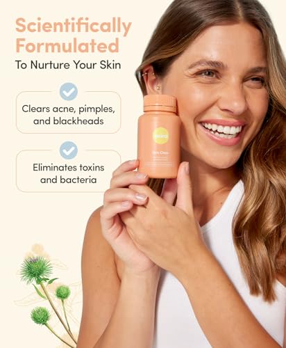 Ovira Skin Clear with ZINCBRIGHT - 60 Capsules for Clear and Glowing Skin | Rosacea & Hormonal Acne Treatment | Support Collagen Production | Acne Supplements for Women & Men - Pack of 1 - Image 4