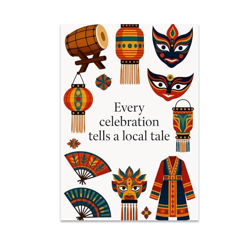 Cultural Celebration Poster Print - Every Celebration Tells a Local