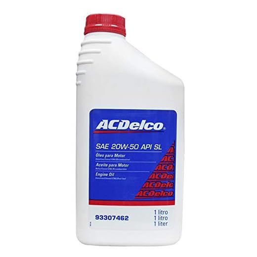 Óleo de Motor 20w50 Sl Sae Mineral Acdelco 93307462 1l