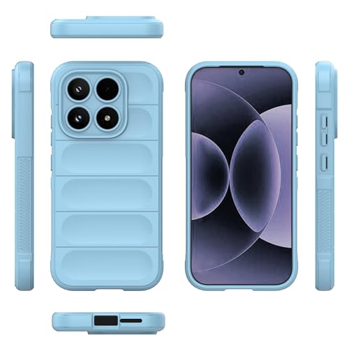 Image of for Xiaomi 17 Case Anti-Drop Soft TPU Rugged Phone Back Cover - Baby Blue