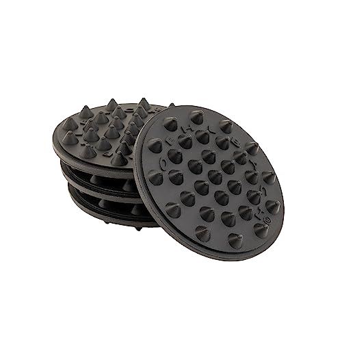 Oehlbach Shock Absorber - Hochwertige Schwingungsdämpfer für Subwoofer, Lautsprecher, Verstärker & Plattenspieler - Vibrationsschutz, Lautsprecherfüße, 4er-Set, Schwarz