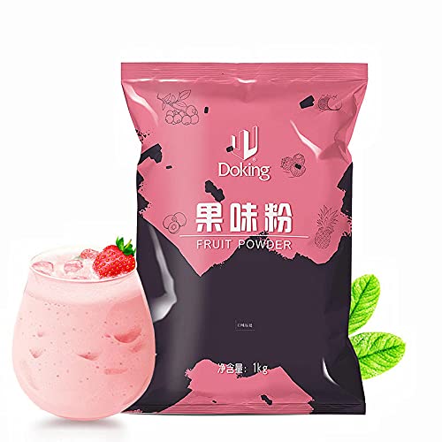 Milk Tea, Classic Authentic Bubble Tea Mix, Instant Pre-Mixed Beverage for Hot or Cold Blends & Yummy Frappes, Great For Restaurants Iced Teas And Home, Strawberry, 2.2 Pound (Pack of 1)