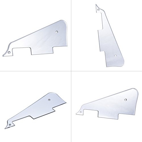 KKmoon Guitarra elétrica Pickguard Scratch Plate para peça de reposição estilo Gibson Les Paul Silve