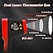 -58°F to 2912°F High Temp Infrared Thermometer Gun DS=30:1,Industrial Infrared Thermometer with Bluetooth USB Rechargeable,Adjustable Emissivity, for Kiln, Forge,HVAC