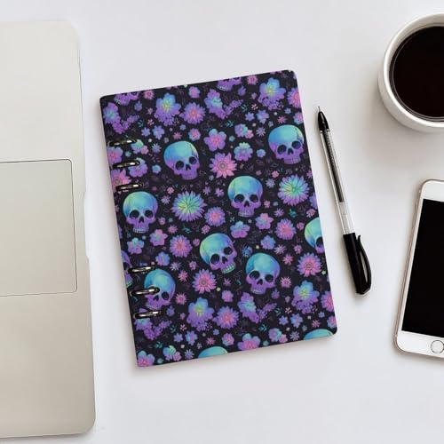 Carnet ligné en cuir synthétique A5 avec reliure rigide et durable