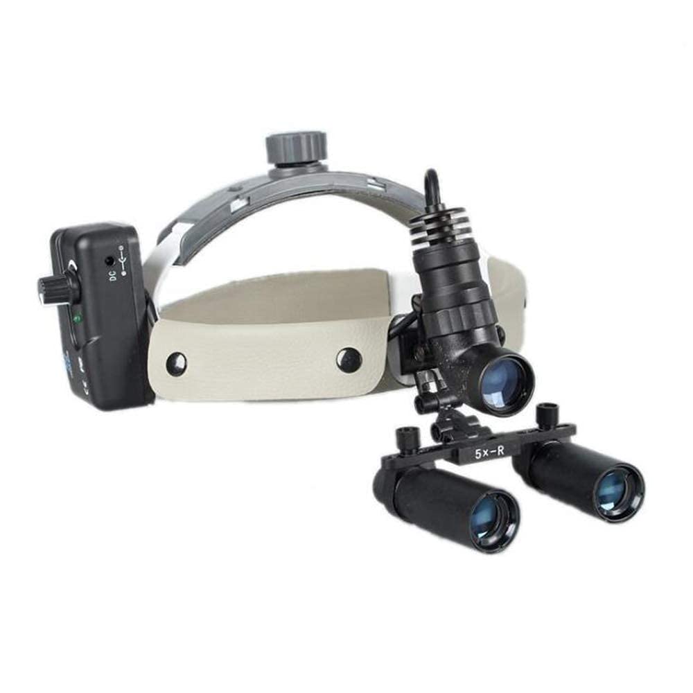 Magnifyiglasses,Magnifier with Light,Dental Surgical Binocular Headband 4X 5X Magnifyiglass with Headlights,Magnifier