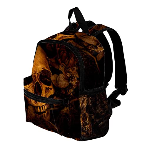 Sac à dos tête de mort marron léger pour éviter le mal de dos - 3
