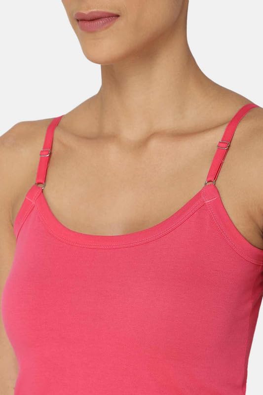 Image of Intimacy Cotton Camisole for Women with Adjustable Straps - Soft & Breathable Everyday Wear Slip for Women