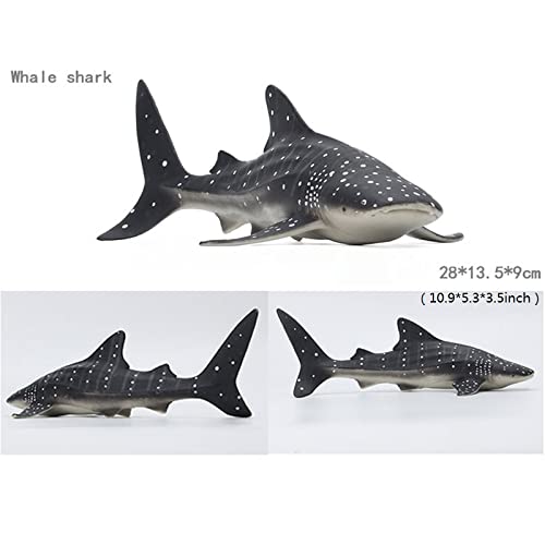 Image of SmilerSmile 10.6 inch Whale Shark Figurine Plastic Sea Creature Toy for Toddlers