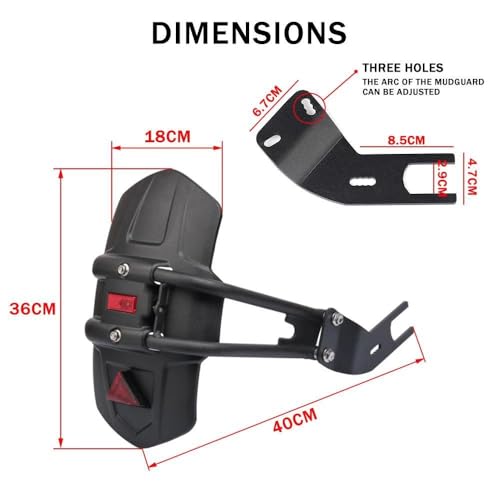 Garde-boue moto ER6N pour éviter les projections sur le dos