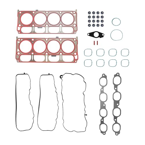 Image of Head Gasket Set, for Cadillac Escalade, for Chevy Camaro Silverado Suburban Tahoe Corvette, for GMC Sierra 1500 Yukon XL, 2014-2020, 6.2L V8, HGS3244, 12657969(36pcs)