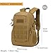 ArcEnCiel 20L Tactical Backpack MOLLE Daypack Gear Pack Camping Bag with Patch（Brown）