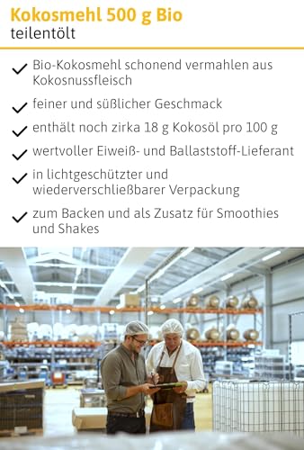 Foto von Ölmühle Solling Kokosmehl teilentölt 500g