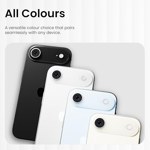 Image of CASEGEAR Clear Pro Camera Lens Protector Compatible With iPhone Air | HD Clarity | Scratch Resistant | Complete Coverage | Easy Installation | Silver