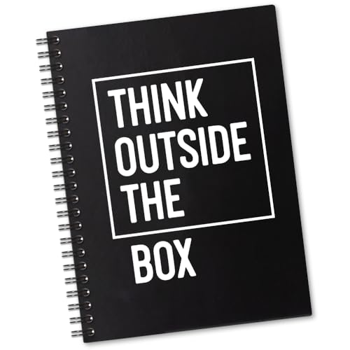 Carnet à spirale de 160 pages vierges Think Outside The Box pour le bureau