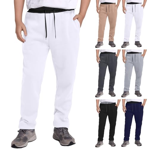 Boys Sweatpants - Active Performance Fleece Boys Joggers with Color Block Drawstring Waist - Athletic Pants for Kids