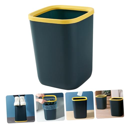 Caneca rectangular de plástico grande azul para cocina miniatura 7