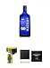 Produktbild Masters London Dry Gin 3,0 Liter Magnum + Goldberg Tonic Water DOSE 8 x 0,15 Liter Karton + Schiefer Glasuntersetzer eckig ca. 9,5 cm Durchmesser + Barschule München Buch