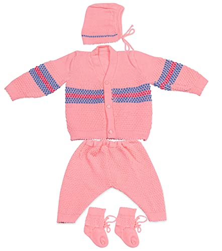 Image of CUBS & HUGS Baby Knitted Sweater, Leggings, Cap & Booties