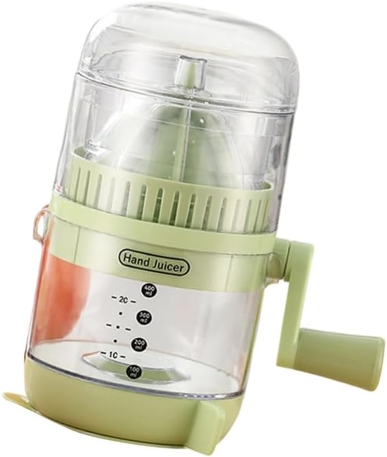 Portable Manual Juicer with Ergonomic Handle Hand Operated Citrus Lemon Squeezer