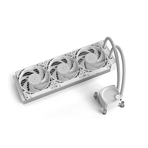 EKWB EK-Nucleus AIO CR360 Lux D-RGB - White オールインワン 簡易水冷 CPUクーラー FPTファン付き 120mm...