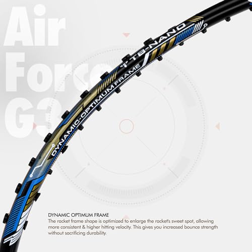 Image of Li-Ning Air Force G3 Badminton Racket with Full Cover | Max Tension : ≤30 lbs | Superlight Technology | Aerotec Beam | Dynamic Frame