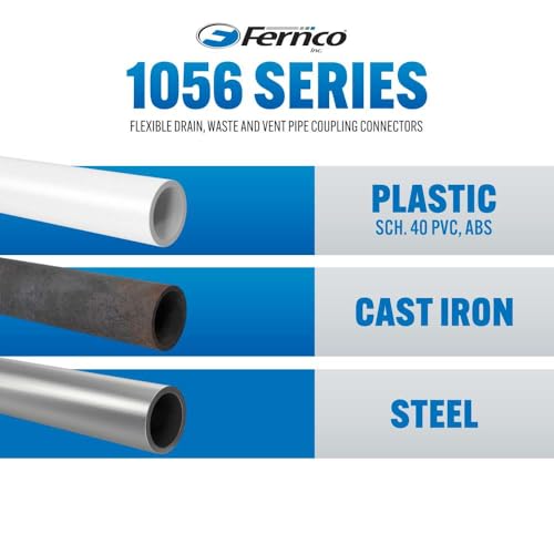Fernco P1056-332 Xtra Long PVC Pipe Coupling for Cast Iron, Plastic or Steel to Cast Iron, Plastic or Steel Plumbing Connections by Fernco - Image 4