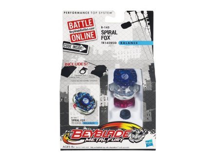 Hasbro Beyblade métal Fury - toupie Spiral Fox tr145w2d b-145