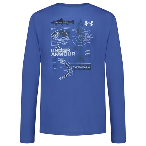 Image of Under Armour Boys' Long Sleeve Graphic T-Shirt, Lightweight & Breathable, Outdoor Collection