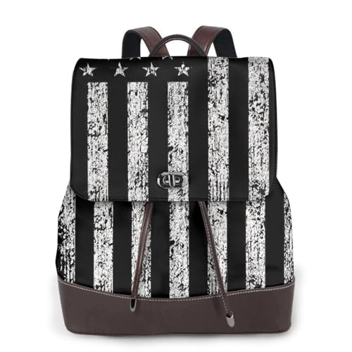 Sac à dos voyage chic en cuir imprimé camouflage pour le travail et les sorties