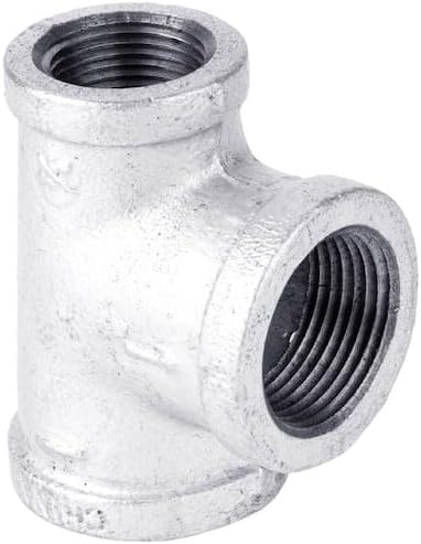 1-1/4 X 1-1/4 X 2 GALVANIZED TEES, Galvanzied Steel Malleable Pipe Fittings, Steel For Heating Industrial Residential Commerical Plumbing