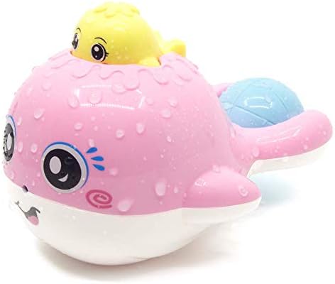 Amazon Chtoy お風呂おもちゃ 水遊び 水鉄砲 クジラ かわいい水ポンプスプレーおもちゃ 噴水おもちゃ 子供用 シャワー 知育おもちゃ 知能開発 プレゼント ピンク お風呂用おもちゃ おもちゃ