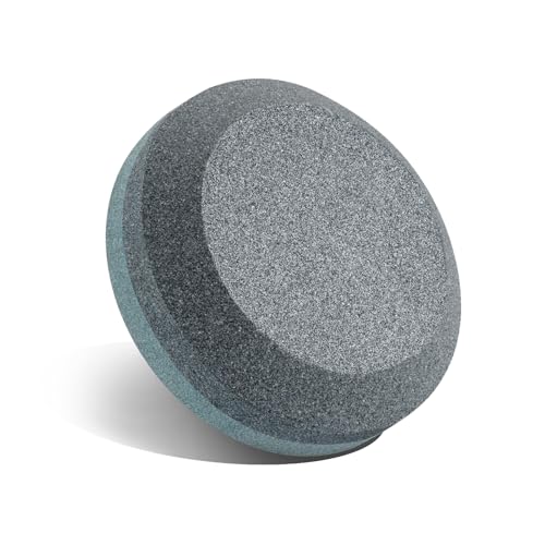 Piedra de Afilar de Doble Cara, Afilador de Cuchillos Redondo de Doble Grano, para Cuchillos de Cocina, Tijeras, Picadora, Cuchilla, Cinceles