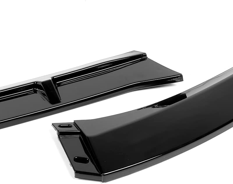 3PCS Front Bumper Lip Kit fit for compatible with 2017-2018 Audi A4 B9, STP-Style Splitter Trim Protection Spoiler, Air-Dam-Chin-Diffuser (Painted Black)