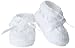 Jefferies Socks Baby-Girls Infant Hand Crochet Bootie, White/White, Newborn