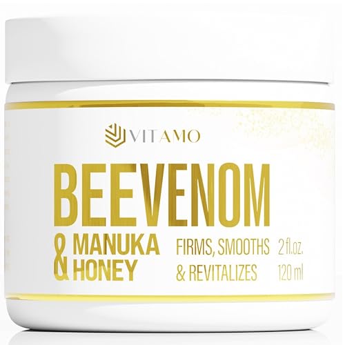 Vitamo Bee Venom Skin Treatment Cream | Face & Neck Wrinkle Moisturizer That Firms & Tightens | Made...