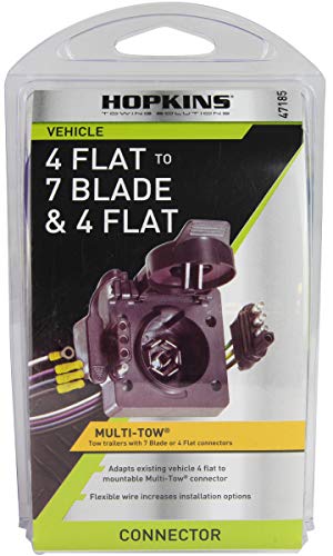 Hopkins Towing Solutions 47185 Multi-Tow 4 Flat To 7 Blade And 4 Flat Adapter #TOP4